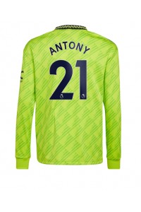 Manchester United Antony #21 Voetbaltruitje 3e tenue 2022-23 Lange Mouw